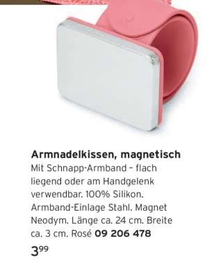 Armnadelkissen, magnetisch