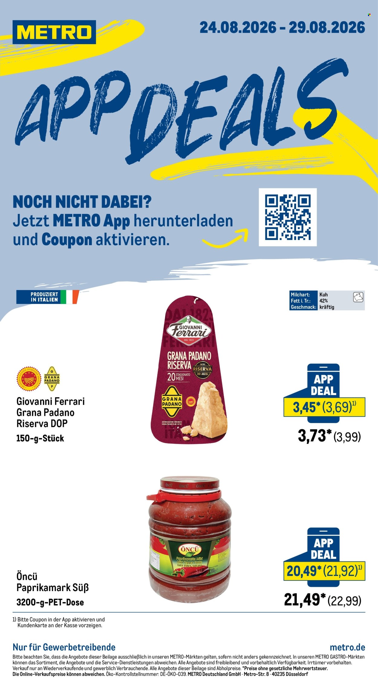 Metro Prospekte  - 24.08.2026 - 29.08.2026. Seite 1