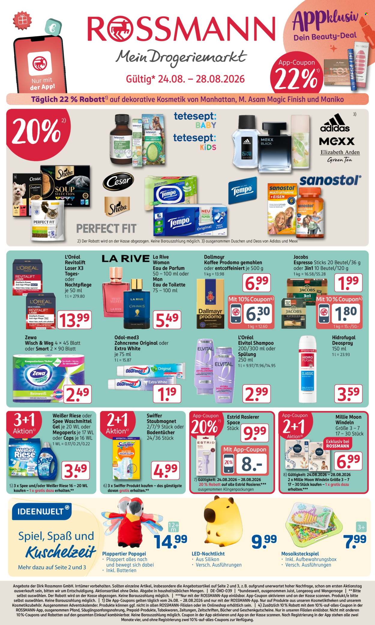 Rossmann Prospekte  - 24.08.2026 - 28.08.2026. Seite 1