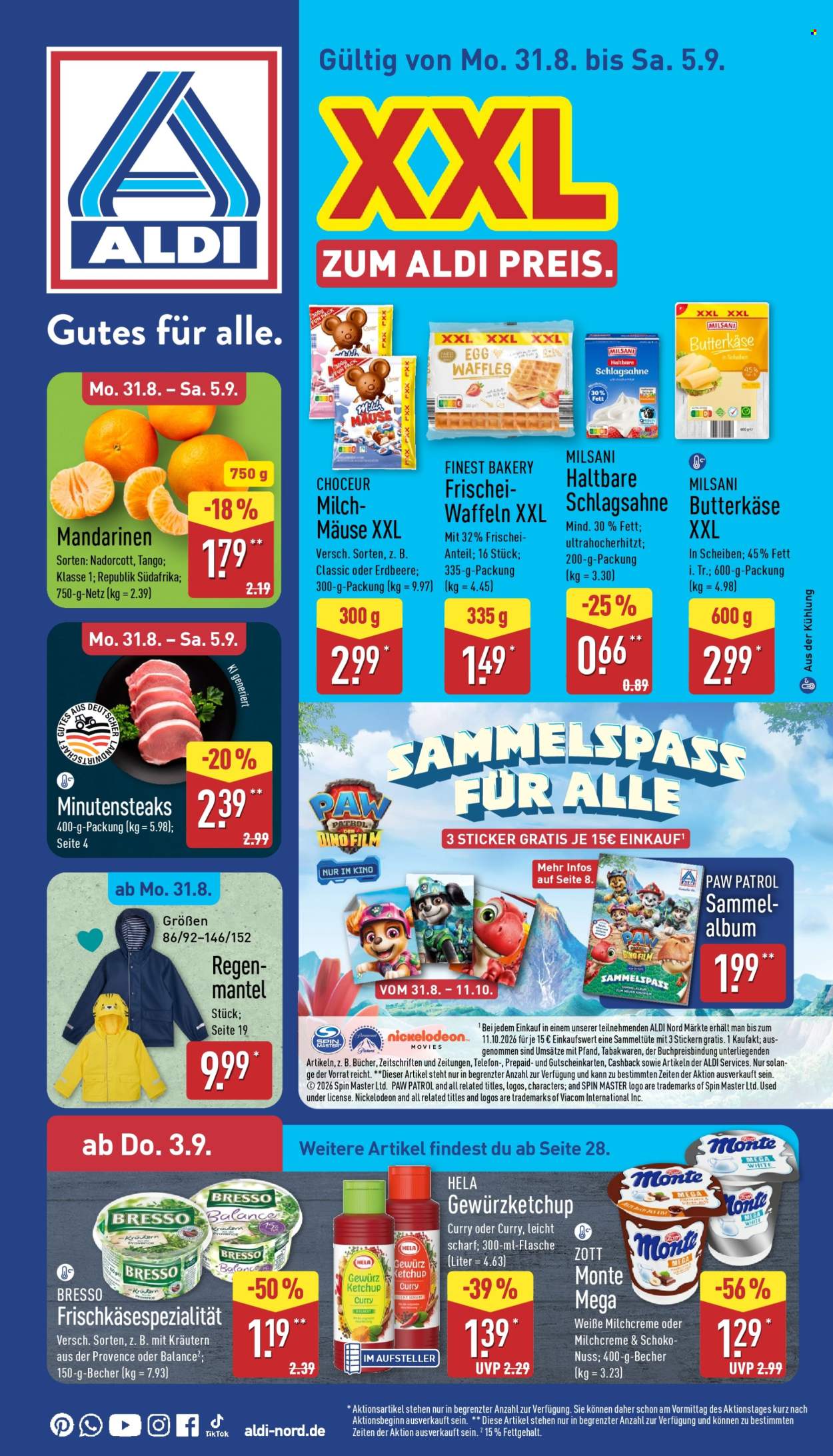 ALDI Nord Prospekte  - 31.08.2026 - 5.09.2026. Seite 1