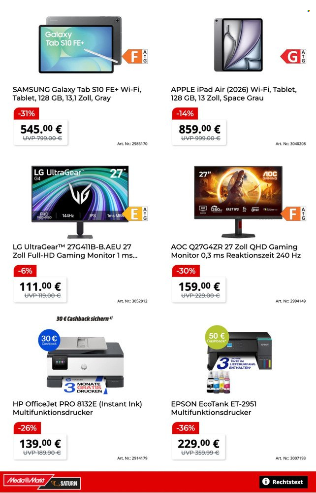 MediaMarkt Prospekte  - 24.08.2026 - 8.09.2026. Seite 9