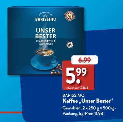 BARISSIMO Kaffee „Unser Bester“