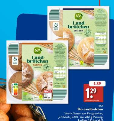 Bio-Landbrötchen