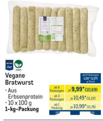 Vegane Bratwurst