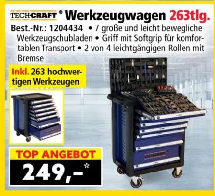 Werkzeugwagen 263tlg.