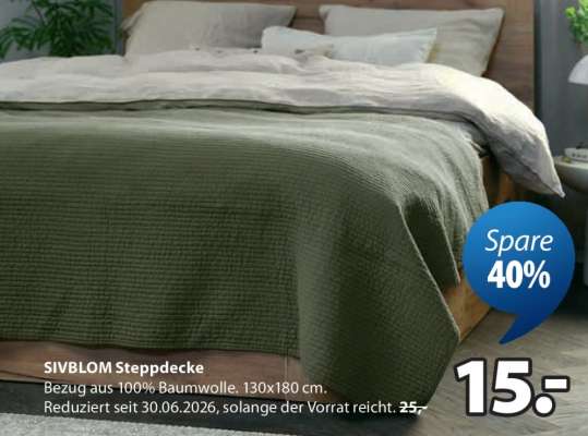 SIVBLOM Steppdecke