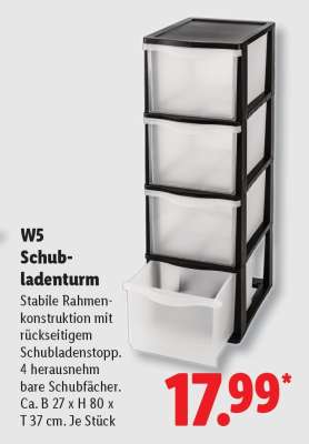 W5 Schubladenturm