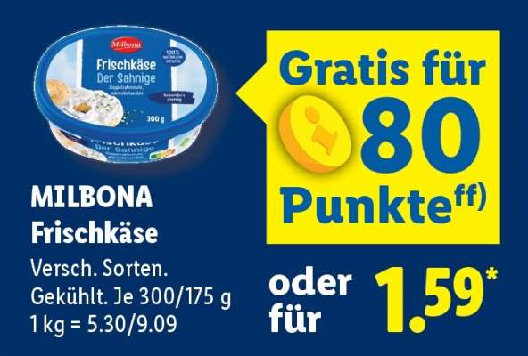 Milbona Frischkäse