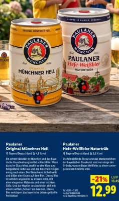 PAULANER Hefe- Weißbier naturtrüb