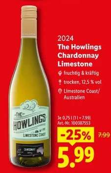The Howlings Chardonnay Limestone