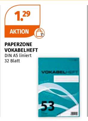 PAPERZONE VOKABELHEFT