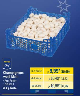 Champignons weiß klein