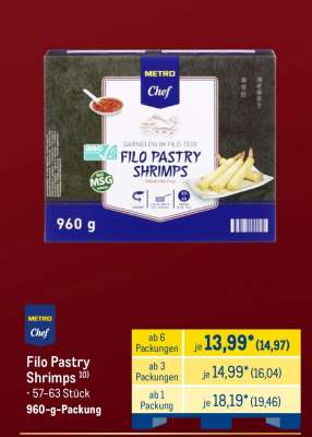 Filo Pastry Shrimps