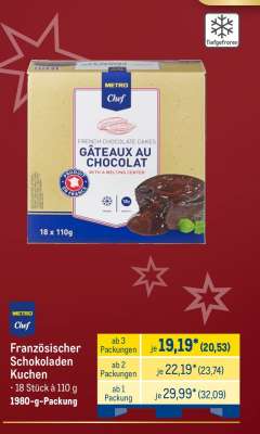 Metro Chef Französischer Schokoladen Kuchen