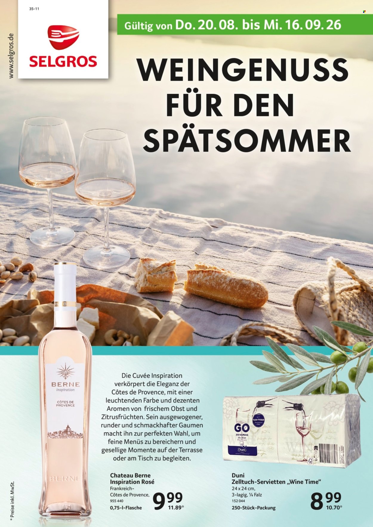 Selgros Prospekte  - 20.08.2026 - 16.09.2026. Seite 1