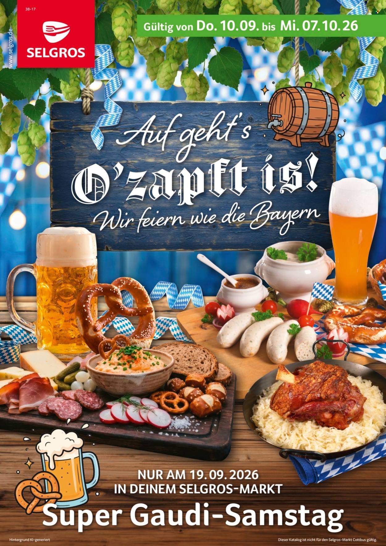 Selgros Prospekte  - 10.09.2026 - 7.10.2026. Seite 1