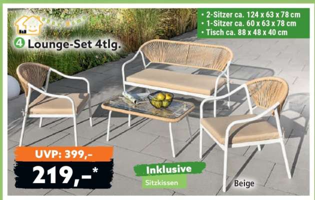 Lounge-Set 4tlg.