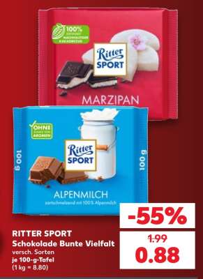 Ritter Sport Schokolade Bunte Vielfalt