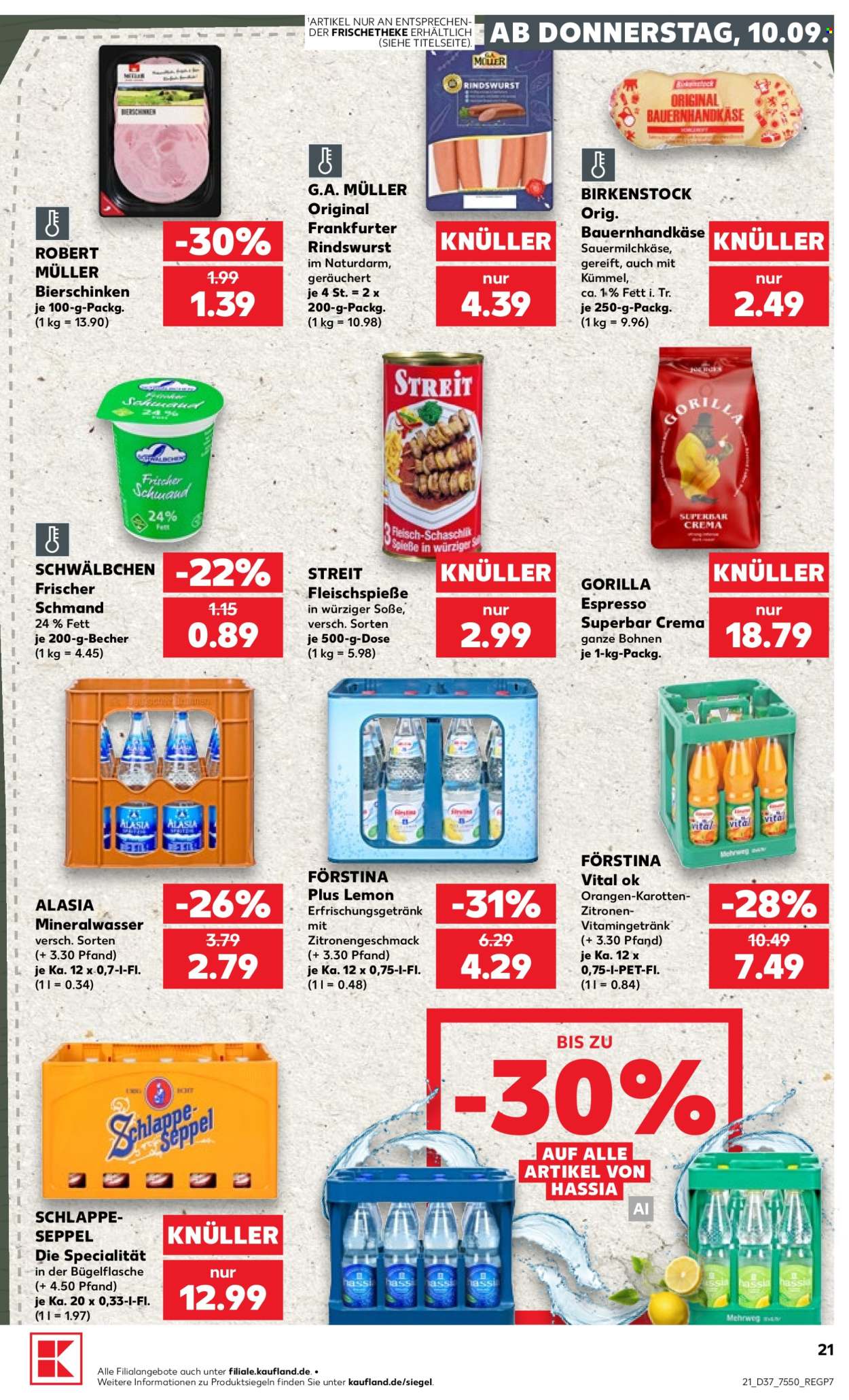 Kaufland Prospekte  - 10.09.2026 - 16.09.2026. Seite 21