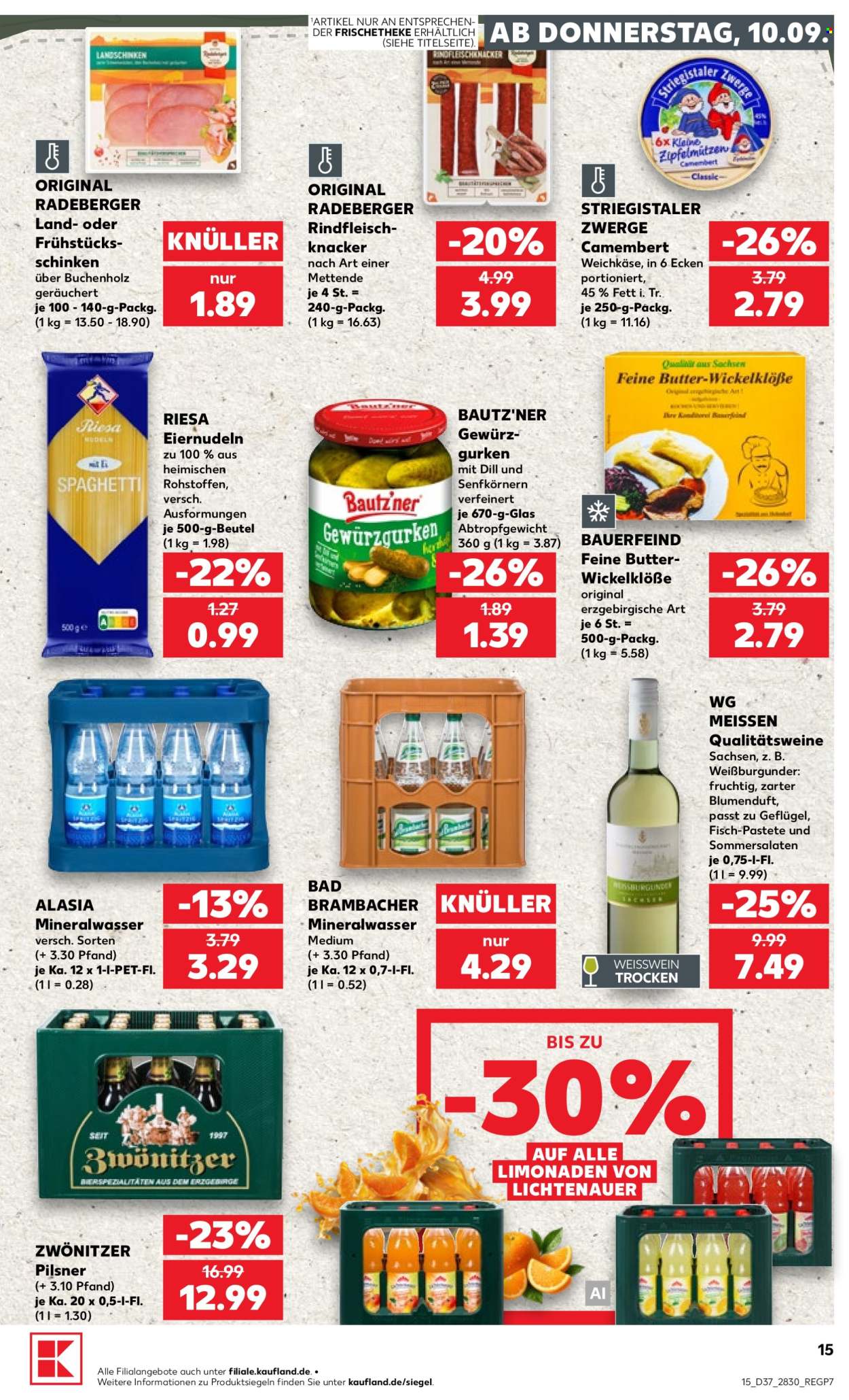 Kaufland Prospekte  - 10.09.2026 - 16.09.2026. Seite 15