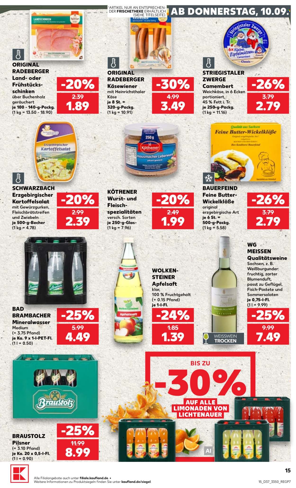 Kaufland Prospekte  - 10.09.2026 - 16.09.2026. Seite 15