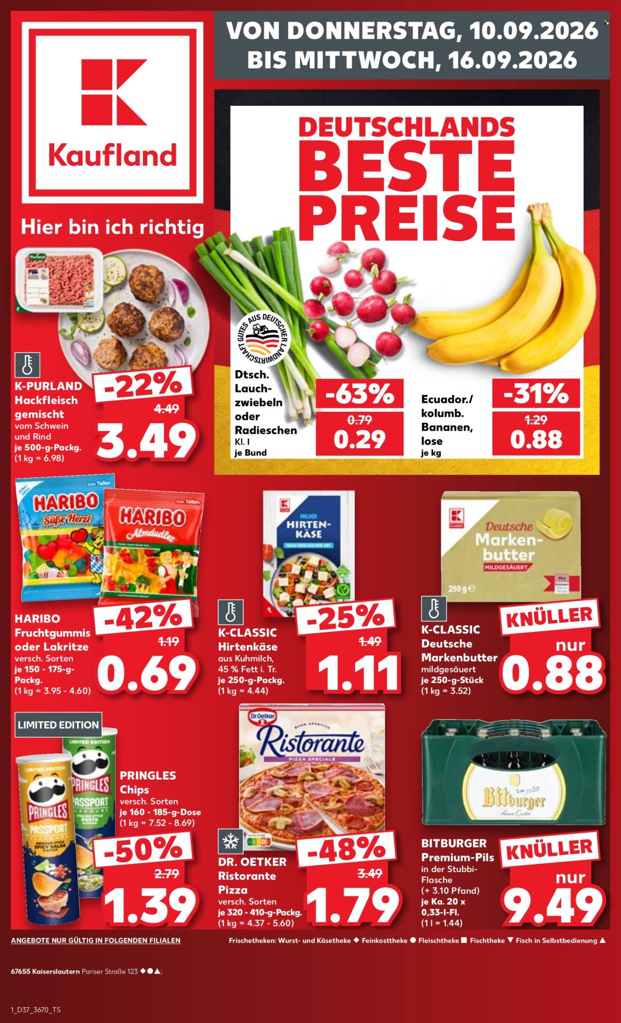 Kaufland Prospekte  - 10.09.2026 - 16.09.2026. Seite 1