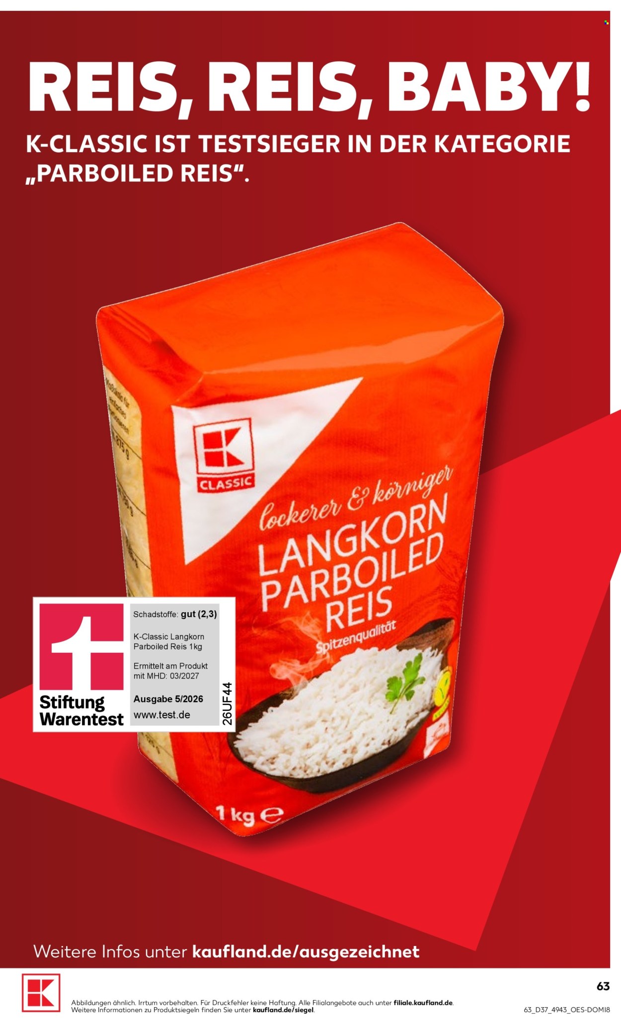 Kaufland Prospekte  - 10.09.2026 - 16.09.2026. Seite 63