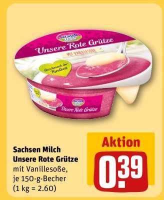 Sachsen Milch Unsere Rote Grütze
