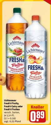 Lichtenauer Fresh’n’Fruity, Fresh’n’Juicy oder Fresh’n’Fruitea