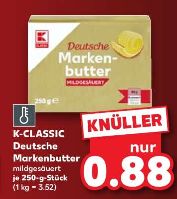 K-CLASSIC Deutsche Markenbutter mildgesäuert
