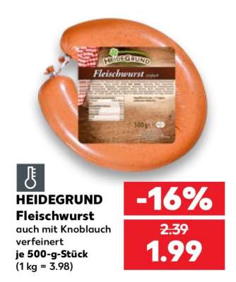 HEIDEGRUND Fleischwurst