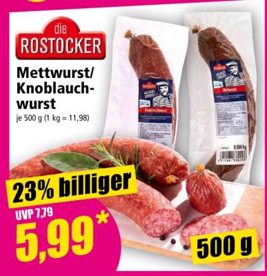Mettwurst/Knoblauchwurst