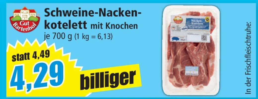 Schweine-Nackenkotelett mit Knochen