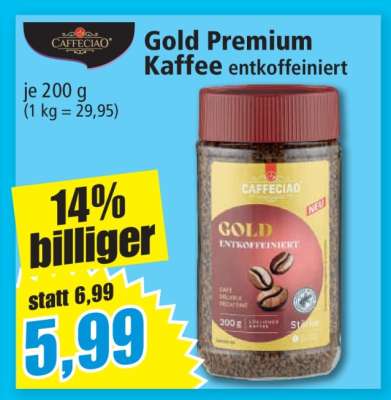 Gold Premium Kaffee entkoffeiniert