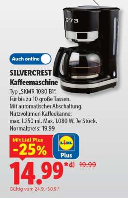SILVERCREST Kaffeemaschine