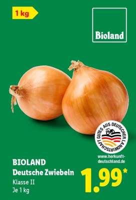 Bioland Deutsche Zwiebeln