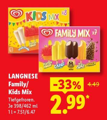 Langnese Family/ Kids Mix