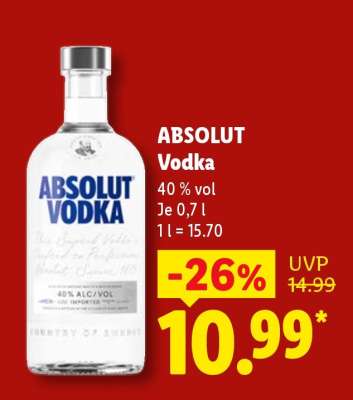 Absolut Vodka*