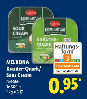 Milbona Kräuter Quark/ Sour Cream