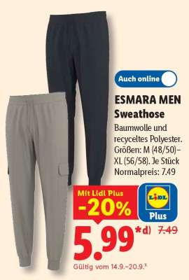 Esmara Men Sweathose