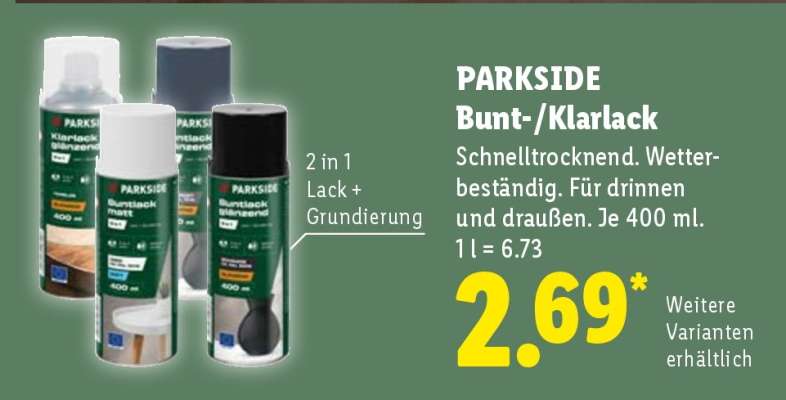 PARKSIDE Bunt-/Klarlack