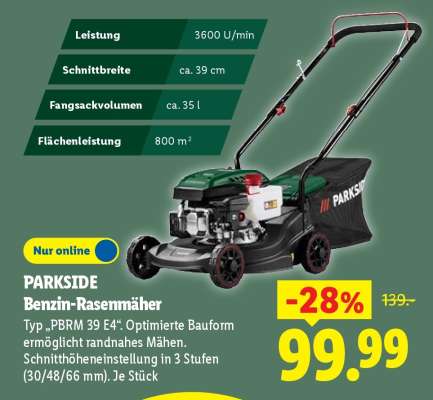 PARKSIDE Benzin-Rasenmäher