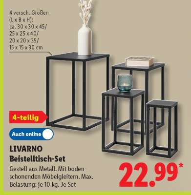 LIVARNO Beistelltisch-Set