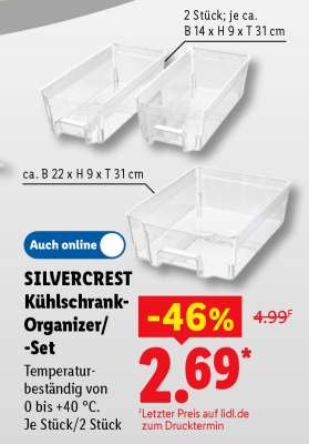 SILVERCREST Kühlschrank-Organizer/-Set