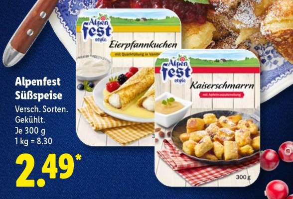 Alpenfest Süßspeise