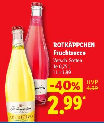 ROTKÄPPCHEN Fruchtsecco°