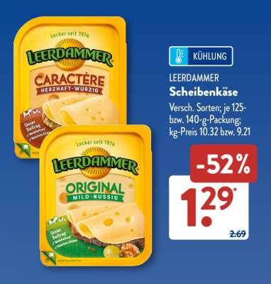 LEERDAMMER Scheibenkäse