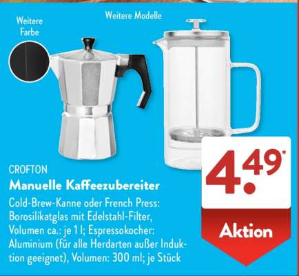 CROFTON Manuelle Kaffeezubereiter