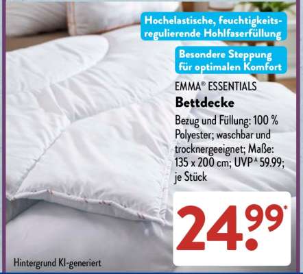 EMMA ESSENTIALS Bettdecke