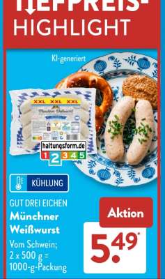 GUT DREI EICHEN Münchner Weißwurst